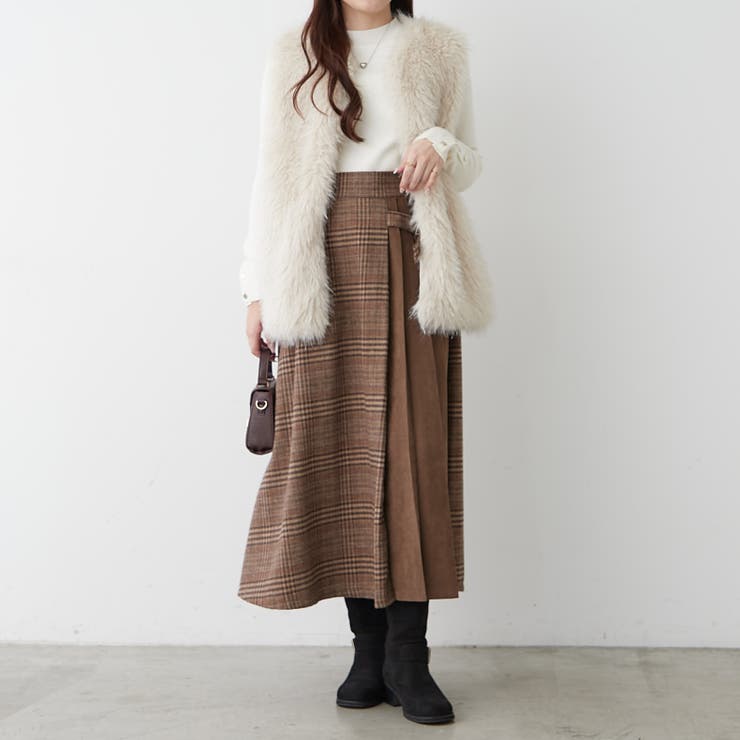 サイドプリーツスカート | RMAF　NICE CLAUP / OLIVE des OLIVE | 詳細画像9 