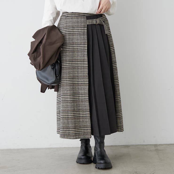 サイドプリーツスカート | RMAF　NICE CLAUP / OLIVE des OLIVE | 詳細画像10 