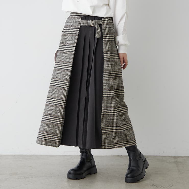 サイドプリーツスカート | RMAF　NICE CLAUP / OLIVE des OLIVE | 詳細画像11 