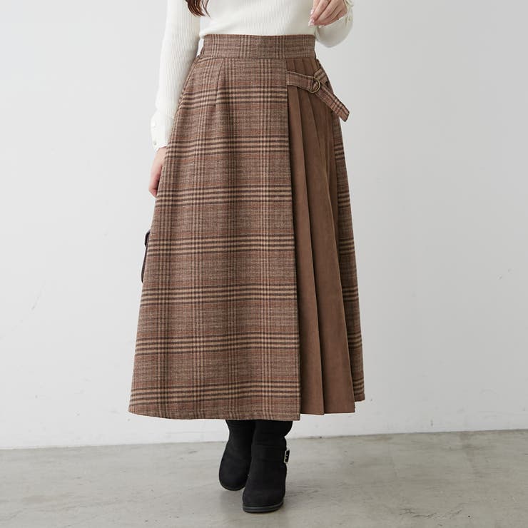 サイドプリーツスカート | RMAF　NICE CLAUP / OLIVE des OLIVE | 詳細画像2 