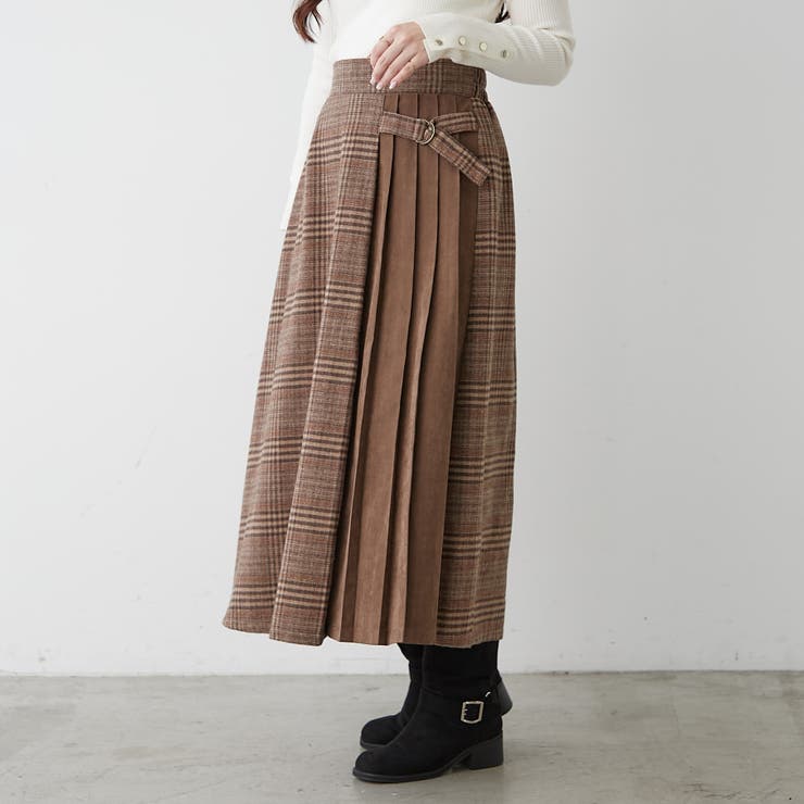 サイドプリーツスカート | RMAF　NICE CLAUP / OLIVE des OLIVE | 詳細画像3 