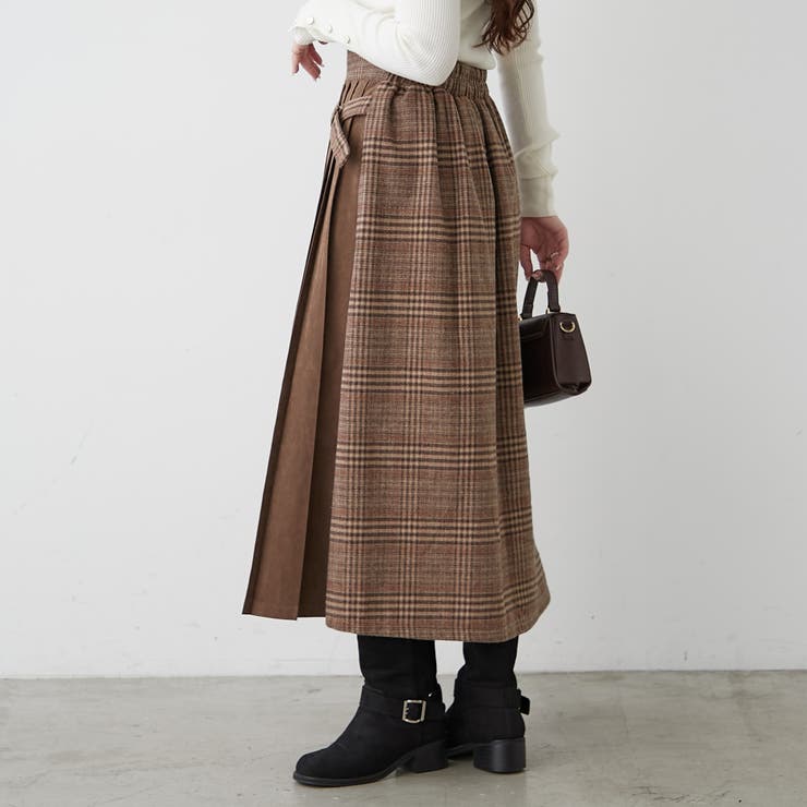 サイドプリーツスカート | RMAF　NICE CLAUP / OLIVE des OLIVE | 詳細画像4 