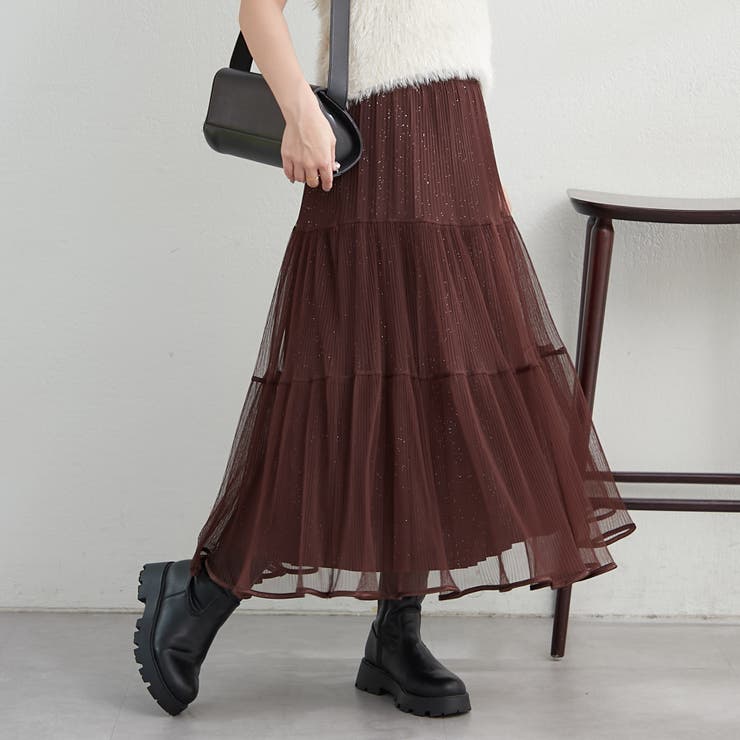 キラキラチュールスカート | RMAF　NICE CLAUP / OLIVE des OLIVE | 詳細画像17 