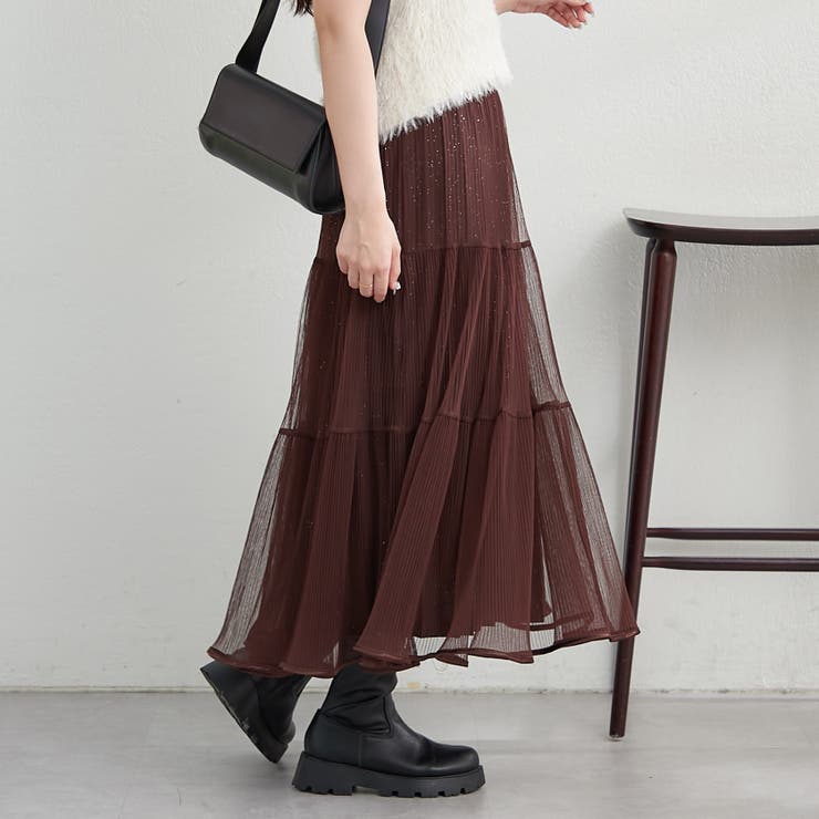 キラキラチュールスカート | RMAF　NICE CLAUP / OLIVE des OLIVE | 詳細画像20 