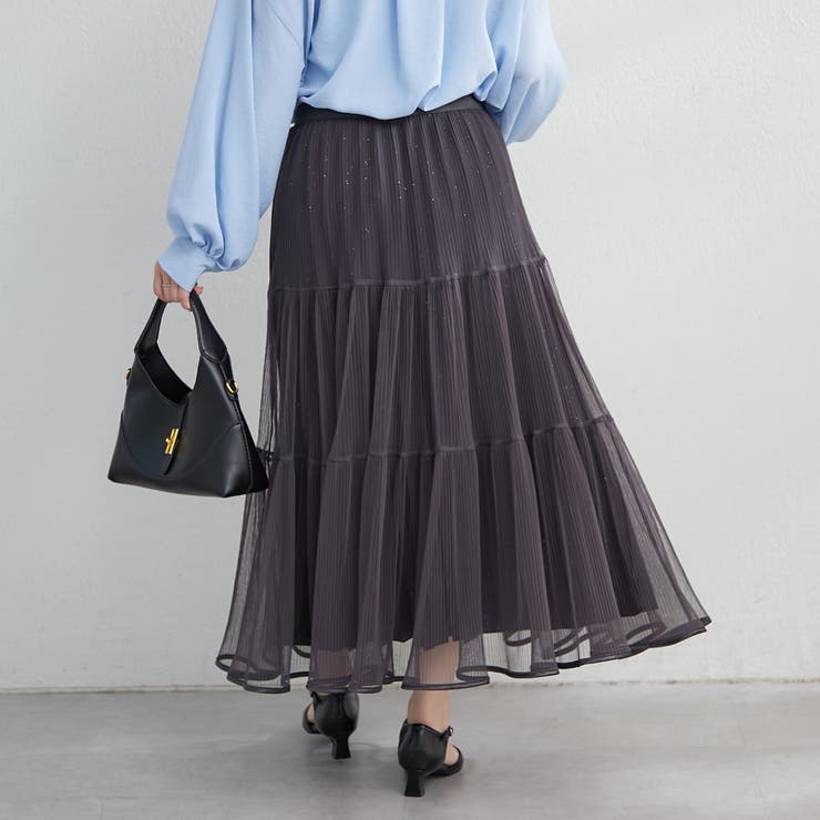 キラキラチュールスカート | RMAF　NICE CLAUP / OLIVE des OLIVE | 詳細画像4 