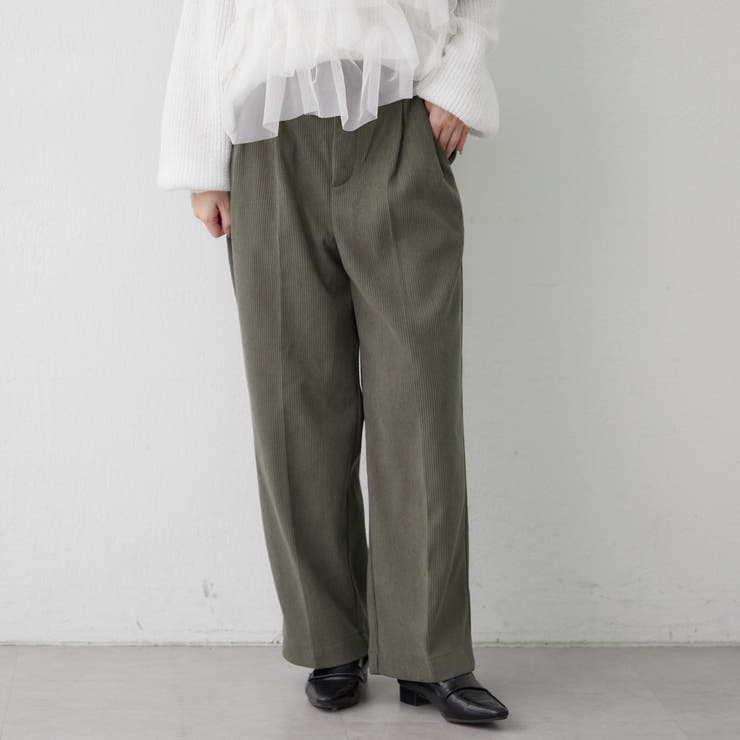 裏起毛で暖かい、コールタックパンツ | RMAF　NICE CLAUP / OLIVE des OLIVE | 詳細画像16 