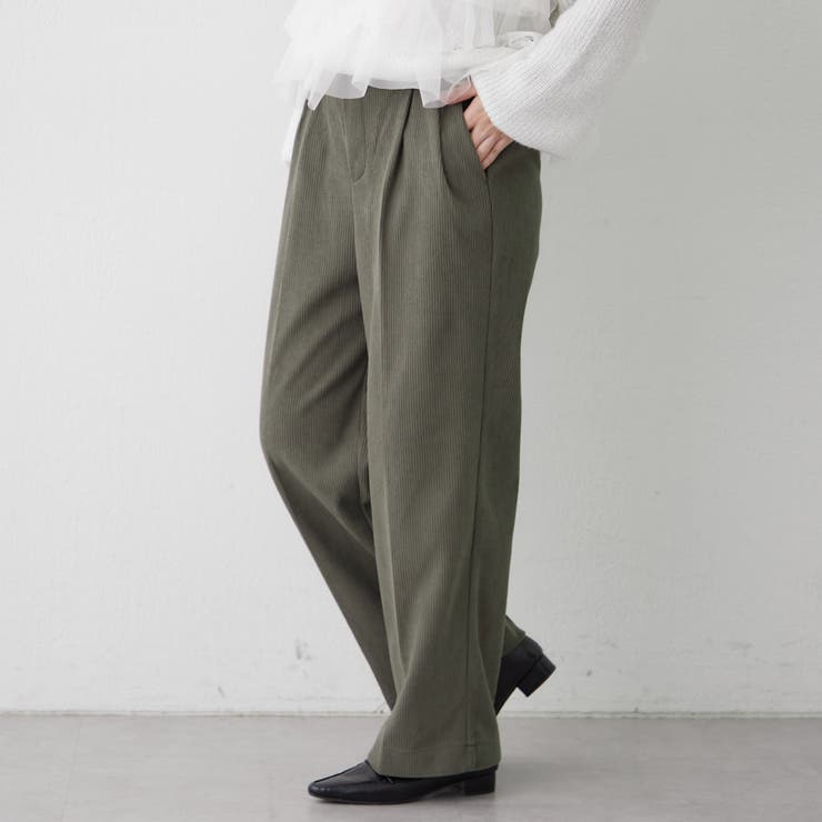 裏起毛で暖かい、コールタックパンツ | RMAF　NICE CLAUP / OLIVE des OLIVE | 詳細画像18 