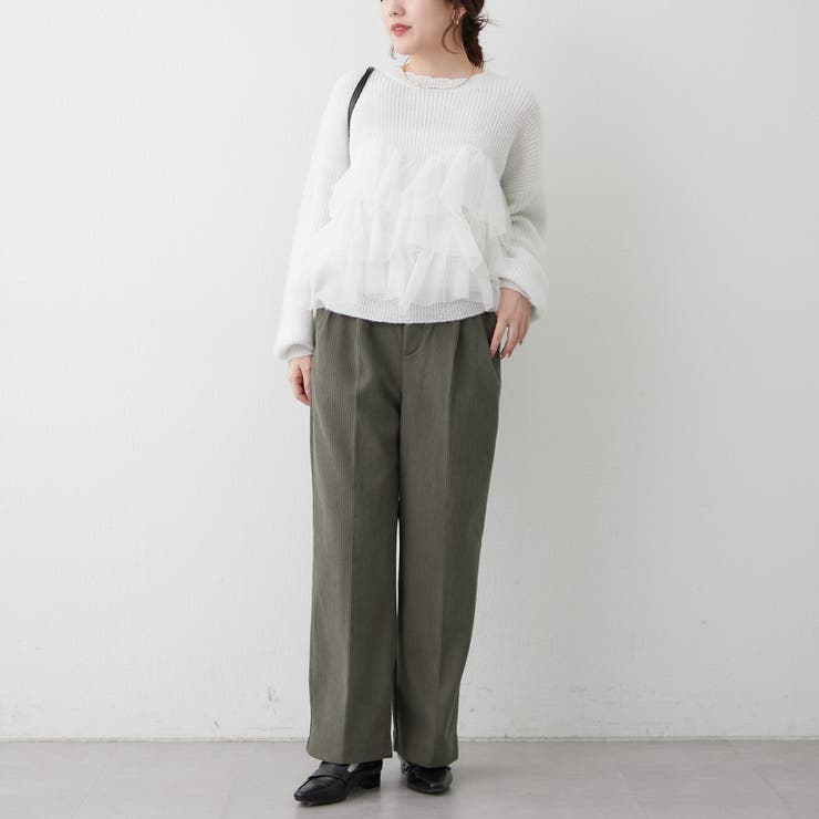 裏起毛で暖かい、コールタックパンツ | RMAF　NICE CLAUP / OLIVE des OLIVE | 詳細画像21 