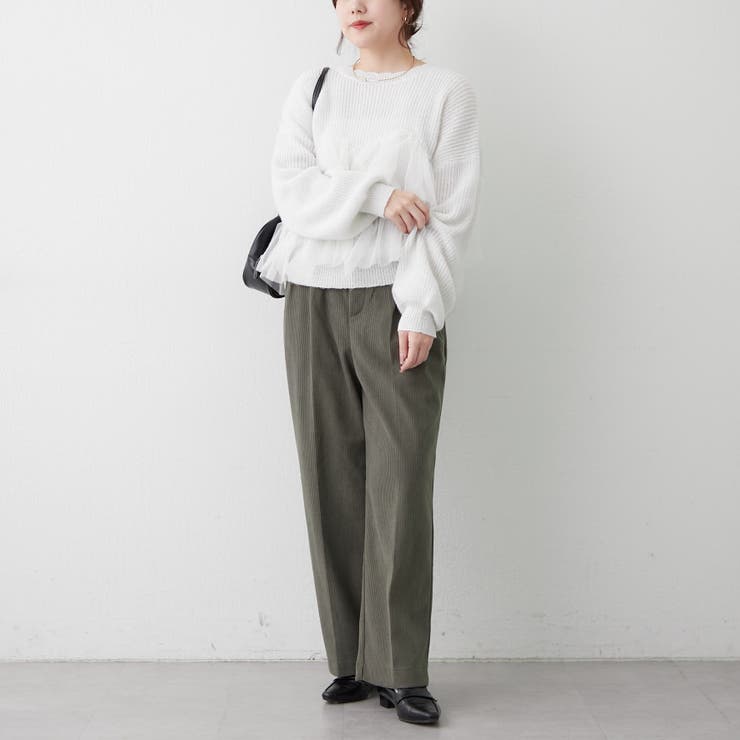 裏起毛で暖かい、コールタックパンツ | RMAF　NICE CLAUP / OLIVE des OLIVE | 詳細画像22 