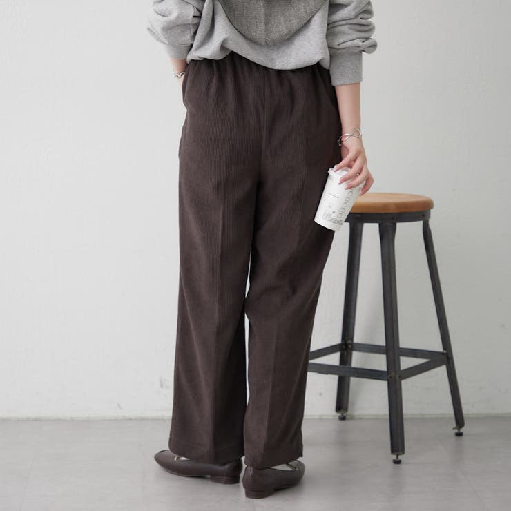 裏起毛で暖かい、コールタックパンツ | RMAF　NICE CLAUP / OLIVE des OLIVE | 詳細画像4 