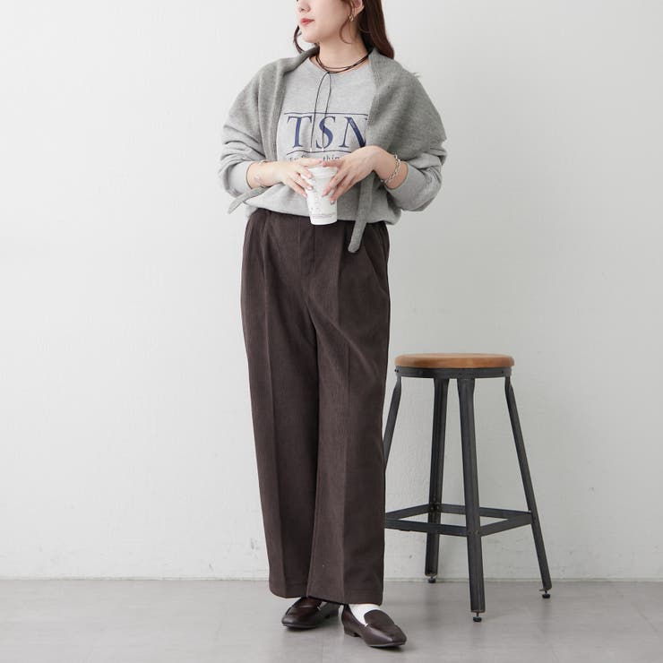 裏起毛で暖かい、コールタックパンツ | RMAF　NICE CLAUP / OLIVE des OLIVE | 詳細画像6 