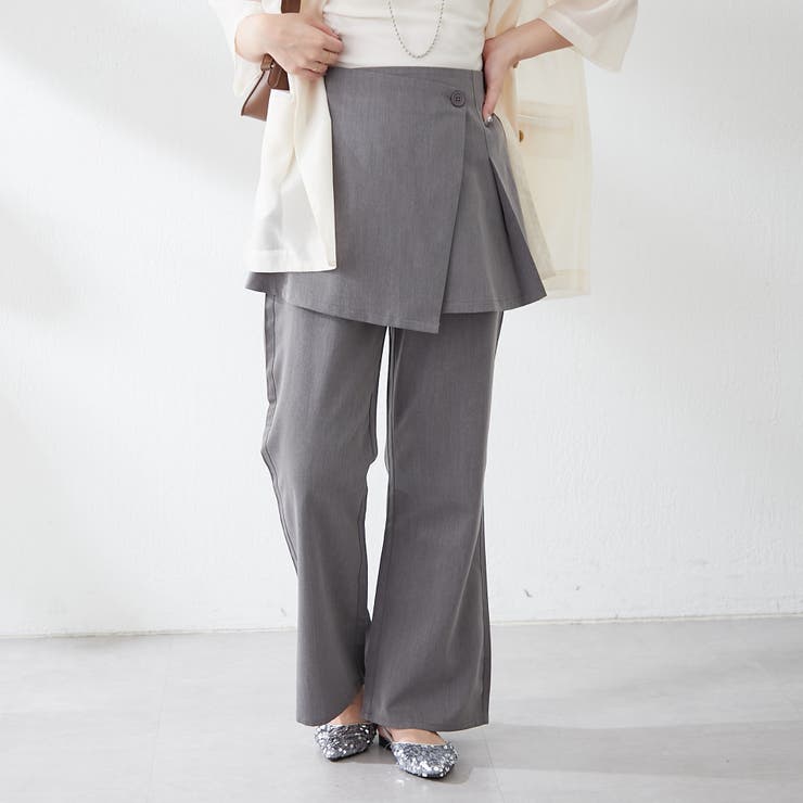 コーデの幅が広がる、レイヤード2WAYパンツ[品番：OLOW0016247]｜RMAF