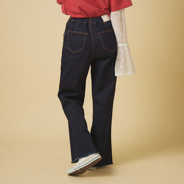 【nane】3サイズ展開 ストレートデニムフレアパンツ | RMAF　NICE CLAUP / OLIVE des OLIVE | 詳細画像7 