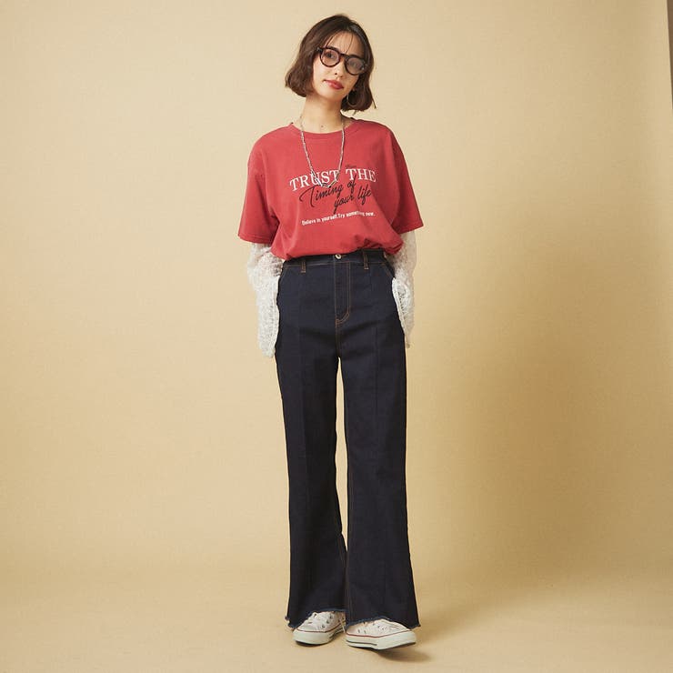 【nane】3サイズ展開 ストレートデニムフレアパンツ | RMAF　NICE CLAUP / OLIVE des OLIVE | 詳細画像9 