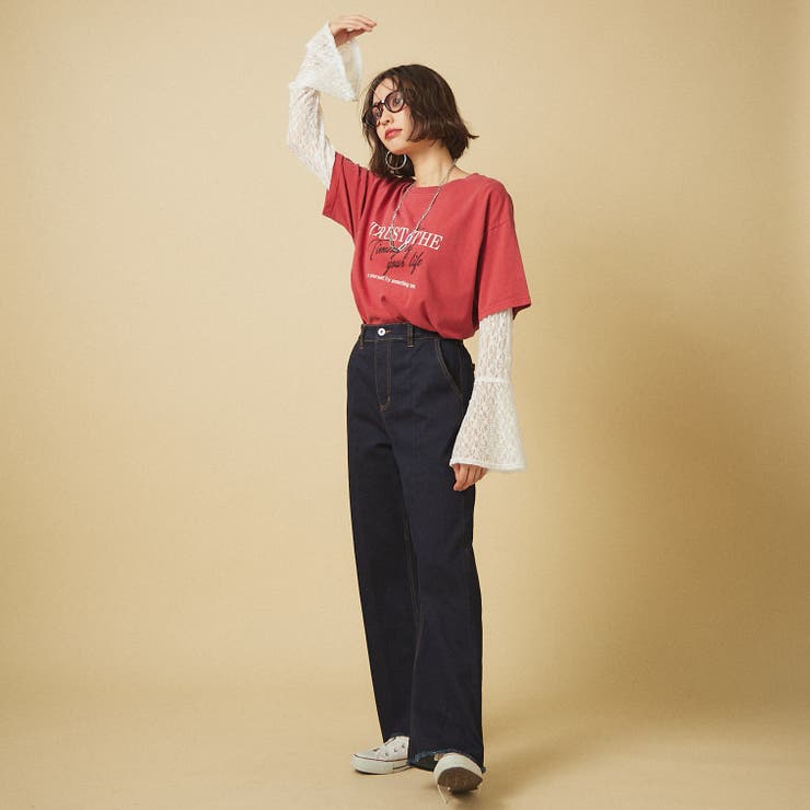 【nane】3サイズ展開 ストレートデニムフレアパンツ | RMAF　NICE CLAUP / OLIVE des OLIVE | 詳細画像11 