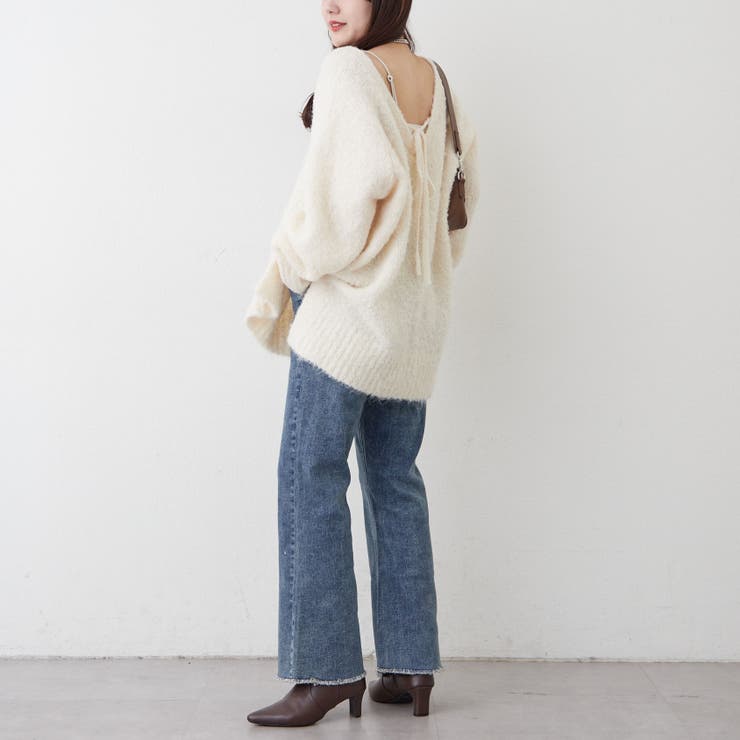 【nane】3サイズ展開 ストレートデニムフレアパンツ | RMAF　NICE CLAUP / OLIVE des OLIVE | 詳細画像41 