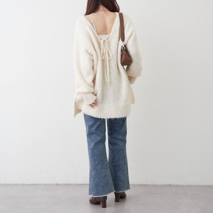 【nane】3サイズ展開 ストレートデニムフレアパンツ | RMAF　NICE CLAUP / OLIVE des OLIVE | 詳細画像42 