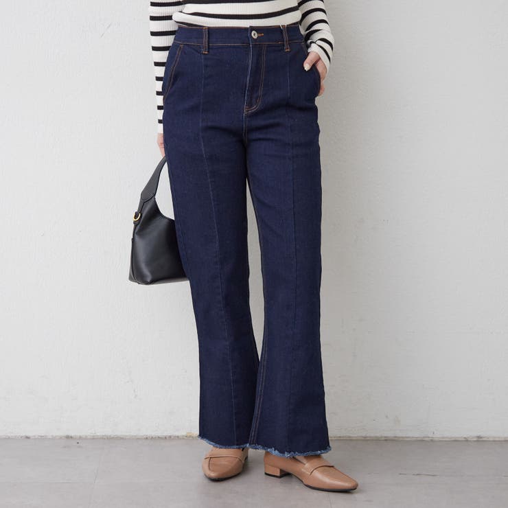 【nane】3サイズ展開 ストレートデニムフレアパンツ | RMAF　NICE CLAUP / OLIVE des OLIVE | 詳細画像43 