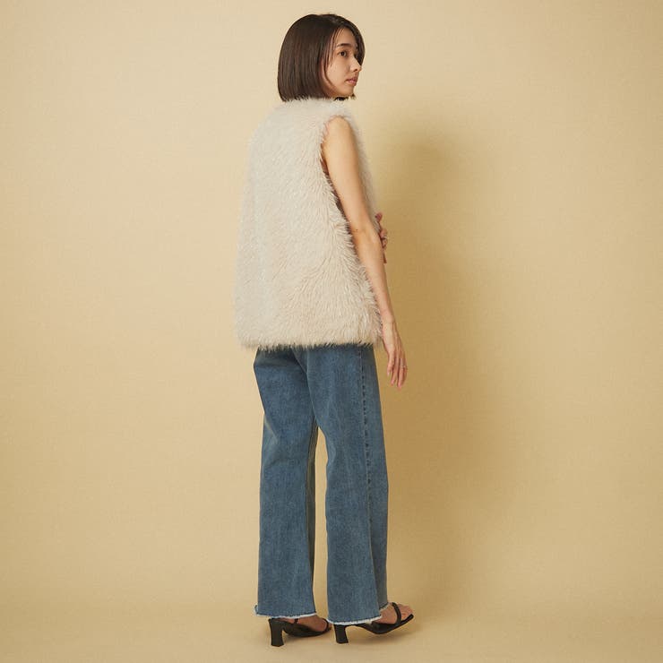 【nane】3サイズ展開 ストレートデニムフレアパンツ | RMAF　NICE CLAUP / OLIVE des OLIVE | 詳細画像23 