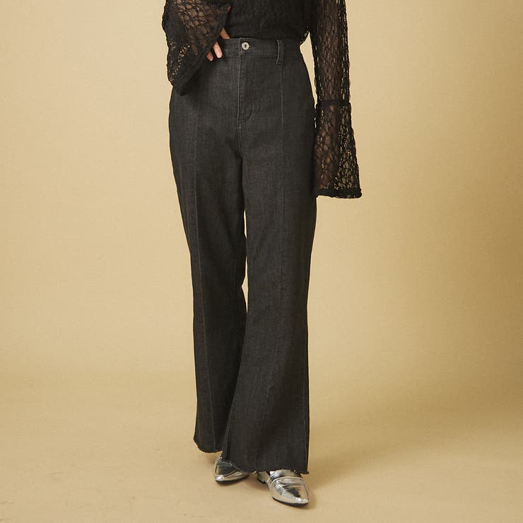 【nane】3サイズ展開 ストレートデニムフレアパンツ | RMAF　NICE CLAUP / OLIVE des OLIVE | 詳細画像26 