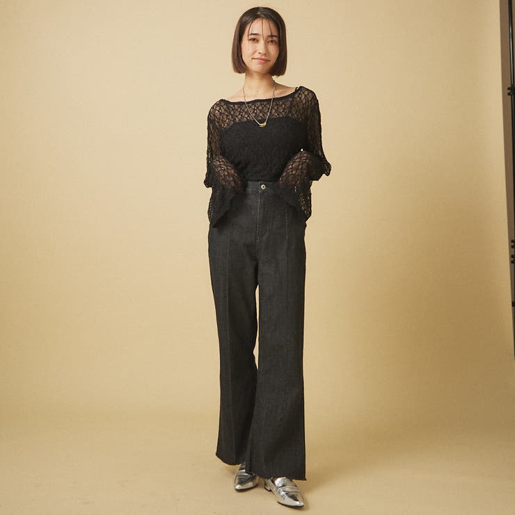 【nane】3サイズ展開 ストレートデニムフレアパンツ | RMAF　NICE CLAUP / OLIVE des OLIVE | 詳細画像31 