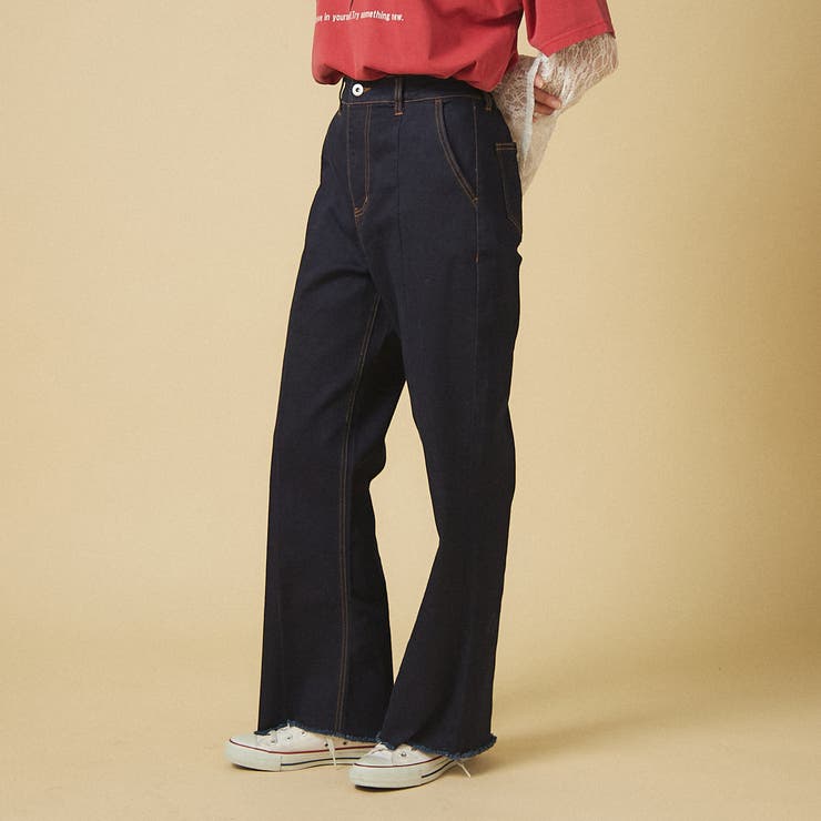 【nane】3サイズ展開 ストレートデニムフレアパンツ | RMAF　NICE CLAUP / OLIVE des OLIVE | 詳細画像5 