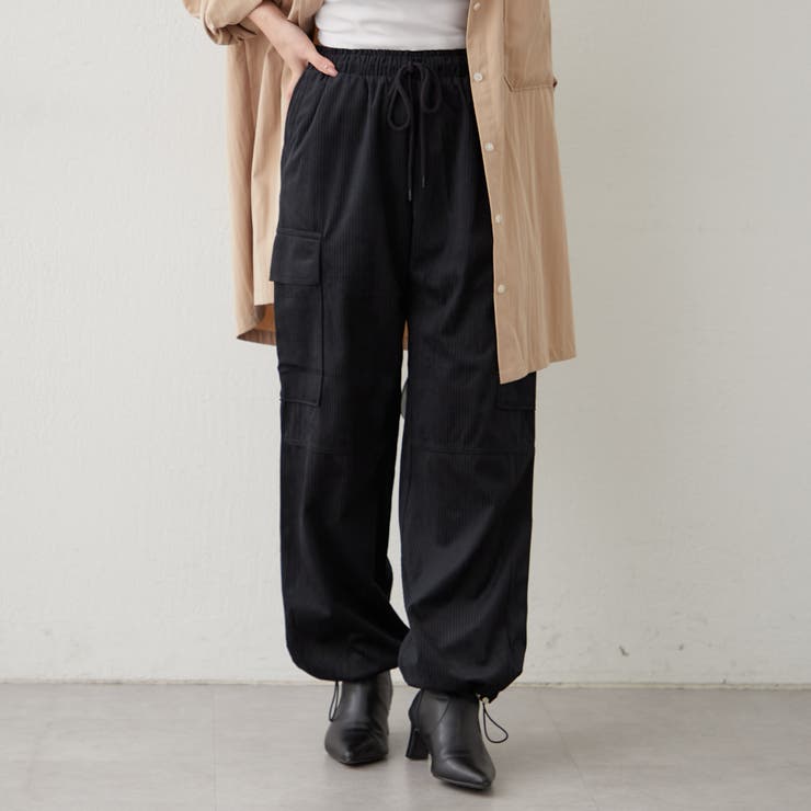 ブラック | コールカーゴパンツ | RMAF　NICE CLAUP / OLIVE des OLIVE