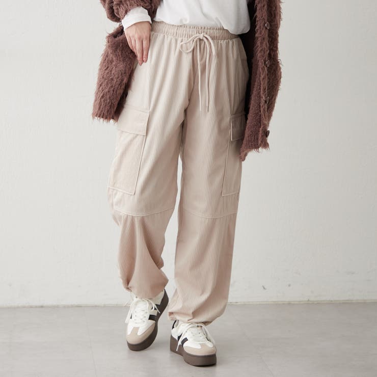 アイボリー | コールカーゴパンツ | RMAF　NICE CLAUP / OLIVE des OLIVE