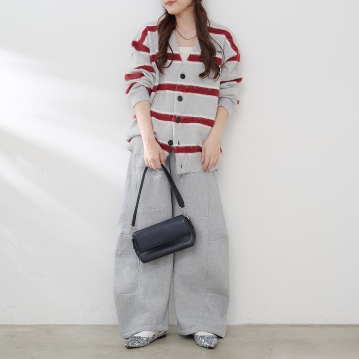 裏起毛で暖かい、スウェットカーブパンツ | RMAF　NICE CLAUP / OLIVE des OLIVE | 詳細画像9 