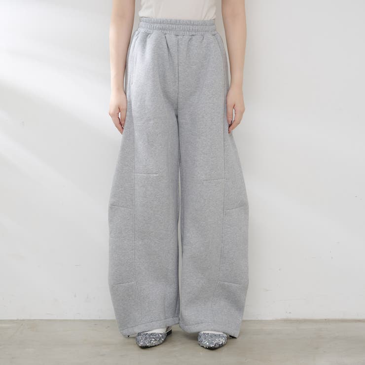 裏起毛で暖かい、スウェットカーブパンツ | RMAF　NICE CLAUP / OLIVE des OLIVE | 詳細画像27 
