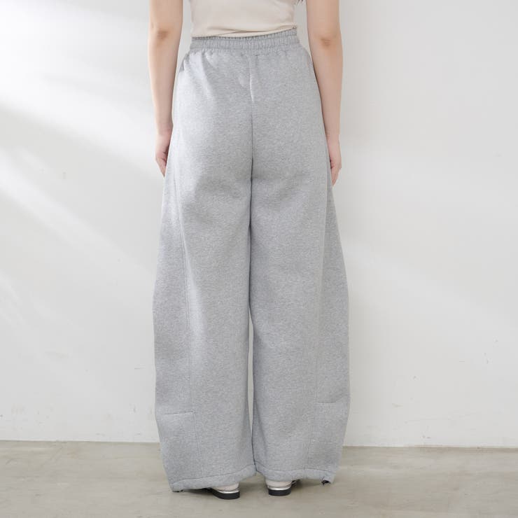 裏起毛で暖かい、スウェットカーブパンツ | RMAF　NICE CLAUP / OLIVE des OLIVE | 詳細画像29 