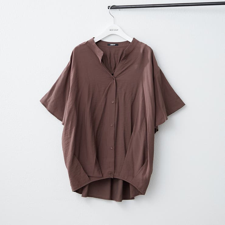 後ギャザータケノコタックブラウス[品番：OLOW0016325]｜RMAF