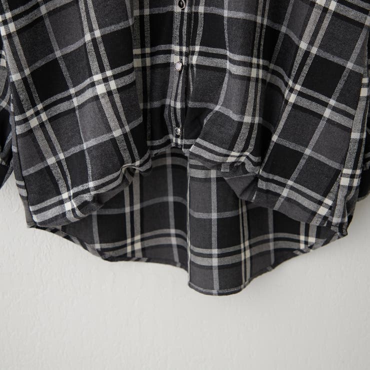 チェックタケノコタックブラウス[品番：OLOW0016618]｜RMAF NICE CLAUP