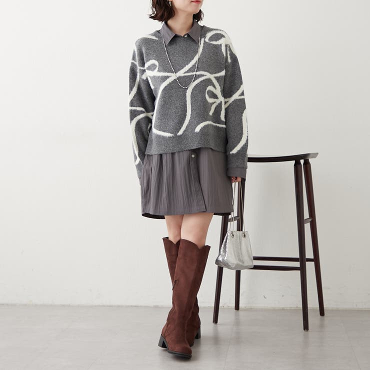 ビッグリボン柄プルオーバー | RMAF　NICE CLAUP / OLIVE des OLIVE | 詳細画像23 