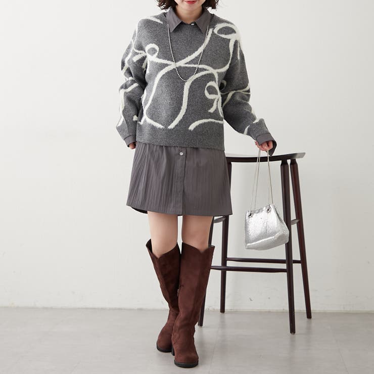 ビッグリボン柄プルオーバー | RMAF　NICE CLAUP / OLIVE des OLIVE | 詳細画像24 