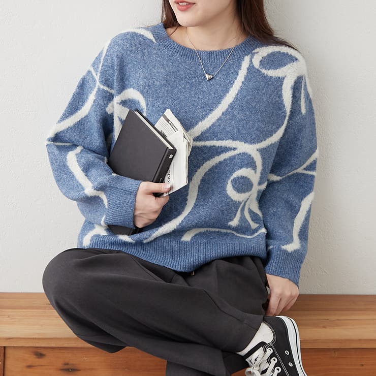 ビッグリボン柄プルオーバー[品番：OLOW0016778]｜RMAF NICE CLAUP