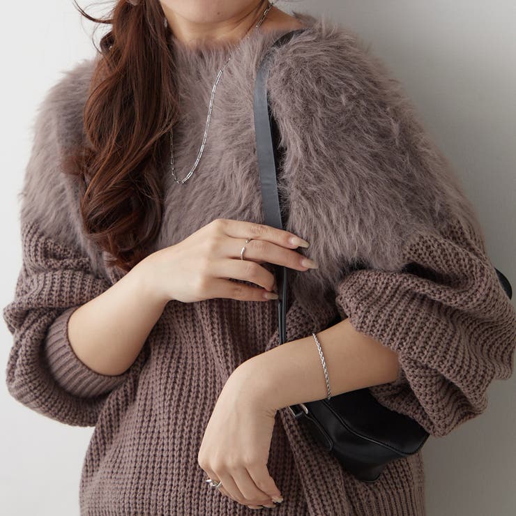 【5色展開】シャギー切替プルオーバー | RMAF　NICE CLAUP / OLIVE des OLIVE | 詳細画像40 