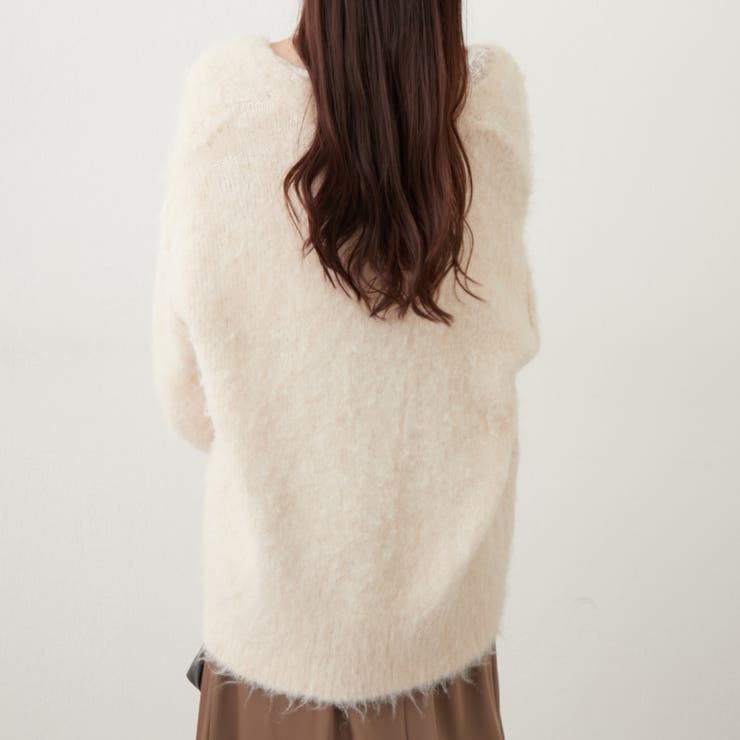 【6色展開】シャギーVカーディガン | RMAF　NICE CLAUP / OLIVE des OLIVE | 詳細画像10 