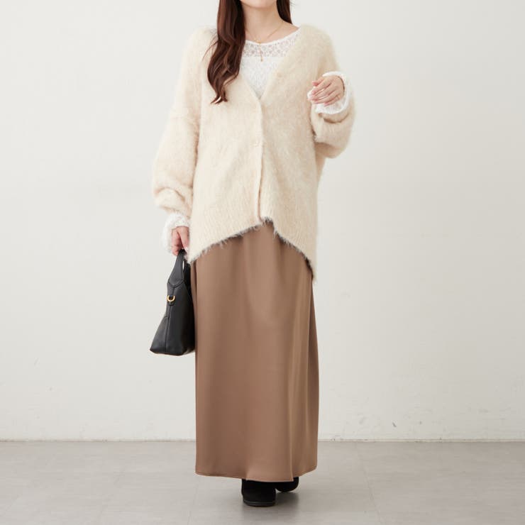 【6色展開】シャギーVカーディガン | RMAF　NICE CLAUP / OLIVE des OLIVE | 詳細画像11 