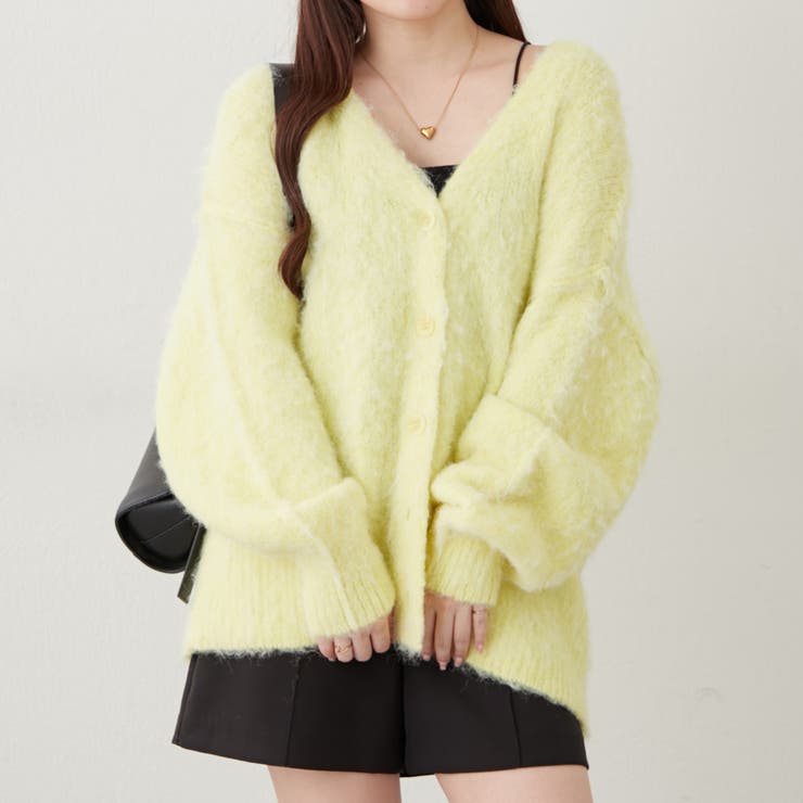 【6色展開】シャギーVカーディガン | RMAF　NICE CLAUP / OLIVE des OLIVE | 詳細画像17 