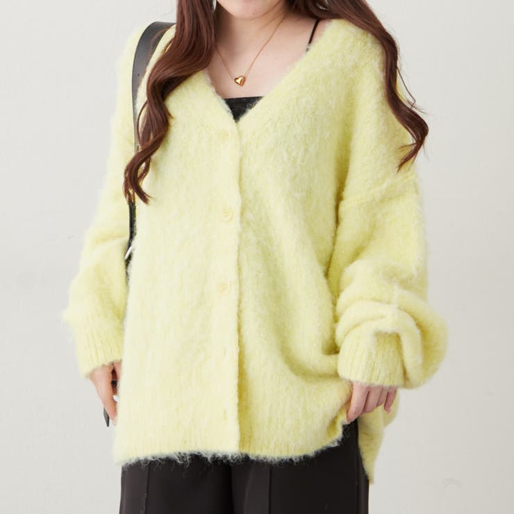 【6色展開】シャギーVカーディガン | RMAF　NICE CLAUP / OLIVE des OLIVE | 詳細画像19 