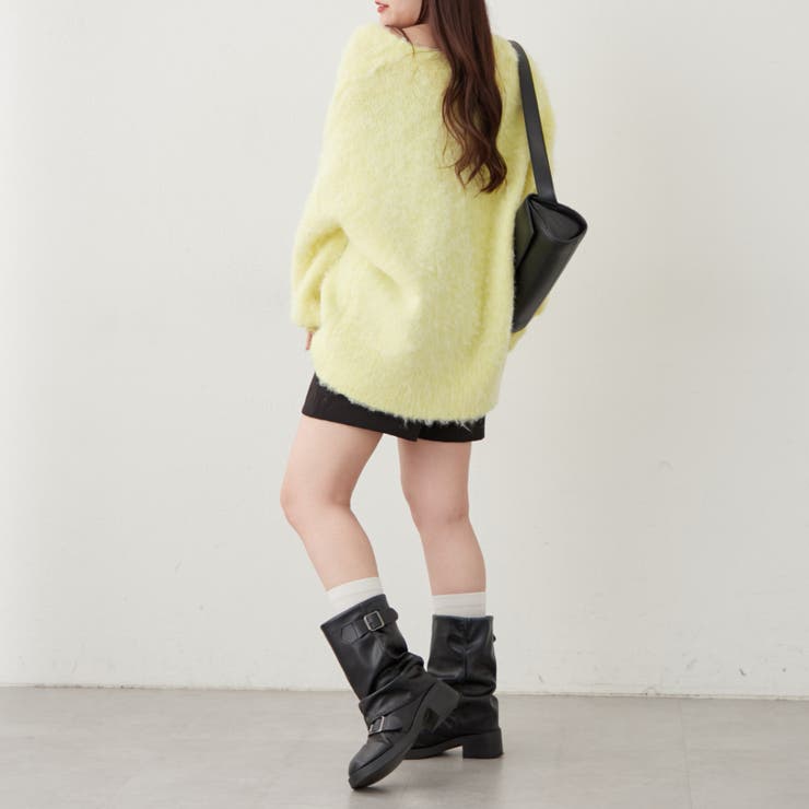 【6色展開】シャギーVカーディガン | RMAF　NICE CLAUP / OLIVE des OLIVE | 詳細画像26 