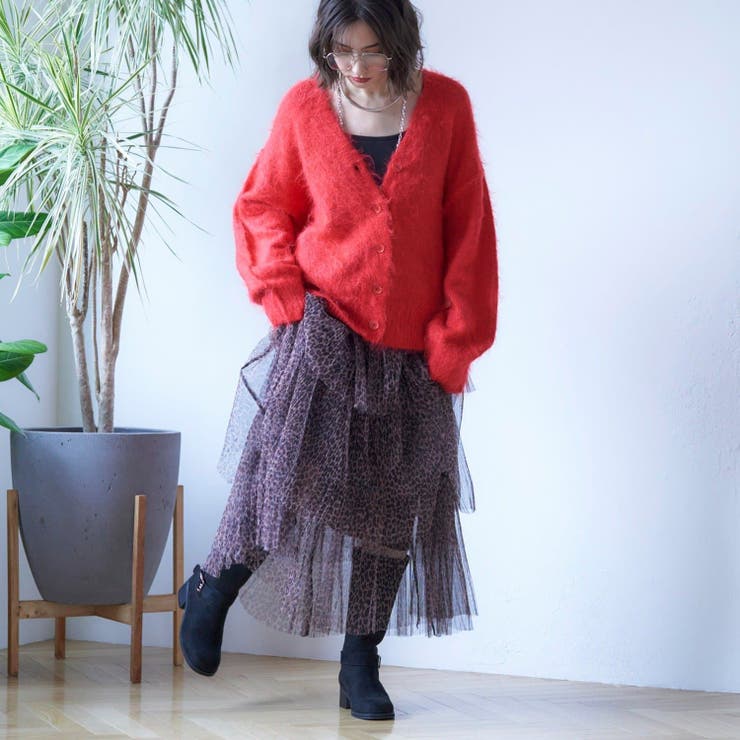 【6色展開】シャギーVカーディガン | RMAF　NICE CLAUP / OLIVE des OLIVE | 詳細画像32 