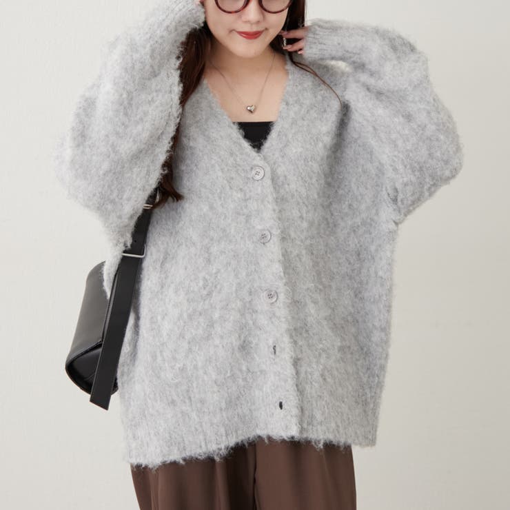 【6色展開】シャギーVカーディガン | RMAF　NICE CLAUP / OLIVE des OLIVE | 詳細画像36 