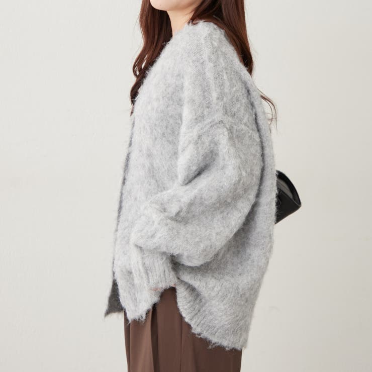 【6色展開】シャギーVカーディガン | RMAF　NICE CLAUP / OLIVE des OLIVE | 詳細画像37 