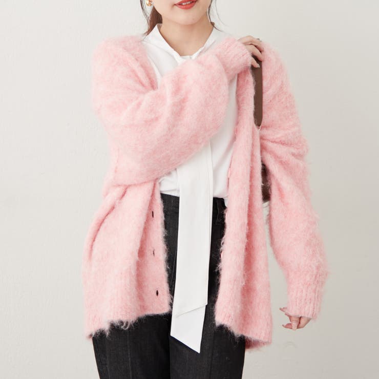 【6色展開】シャギーVカーディガン | RMAF　NICE CLAUP / OLIVE des OLIVE | 詳細画像45 