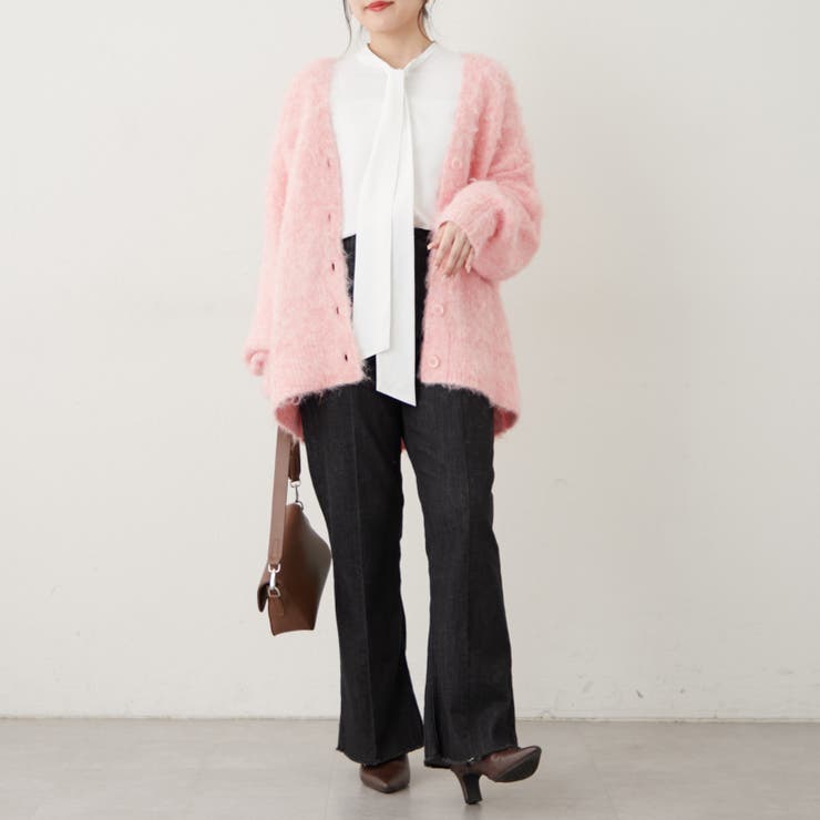 【6色展開】シャギーVカーディガン | RMAF　NICE CLAUP / OLIVE des OLIVE | 詳細画像49 