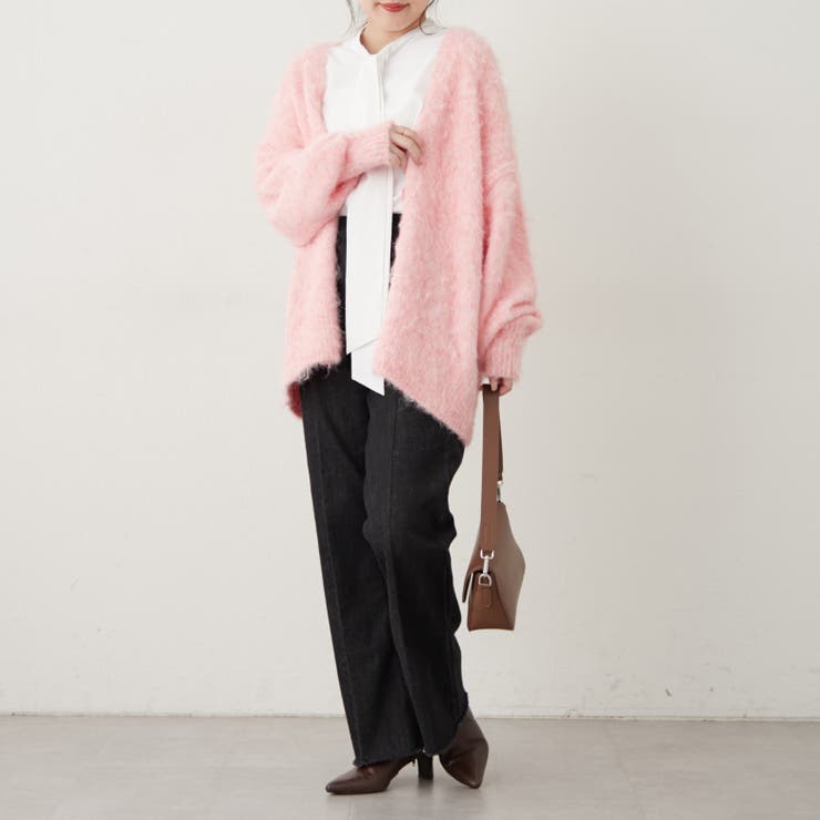 【6色展開】シャギーVカーディガン | RMAF　NICE CLAUP / OLIVE des OLIVE | 詳細画像52 