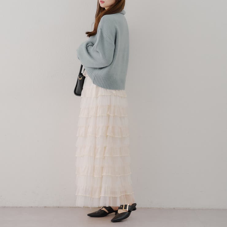 【5色展開】ヤクタッチハーフジップニット | RMAF　NICE CLAUP / OLIVE des OLIVE | 詳細画像18 