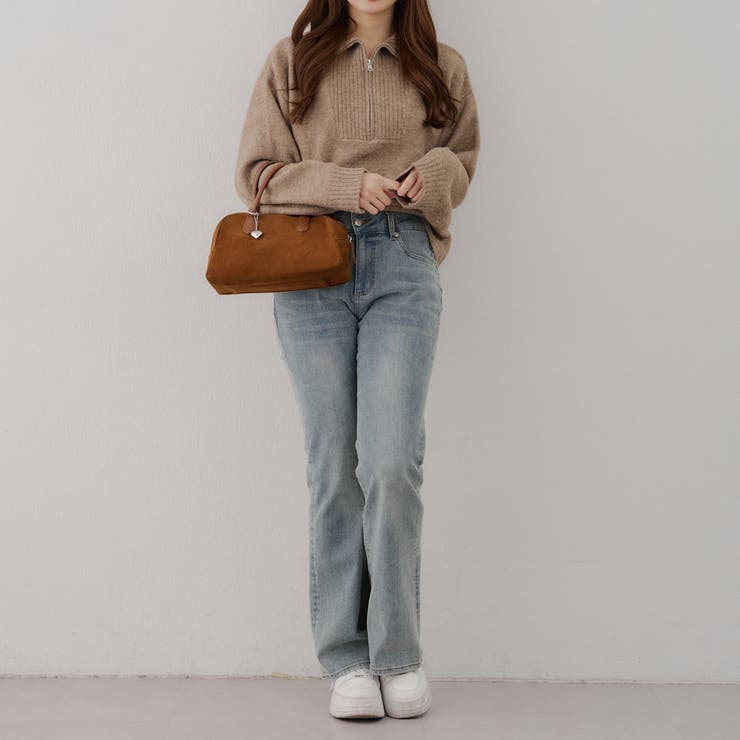 【5色展開】ヤクタッチハーフジップニット | RMAF　NICE CLAUP / OLIVE des OLIVE | 詳細画像35 